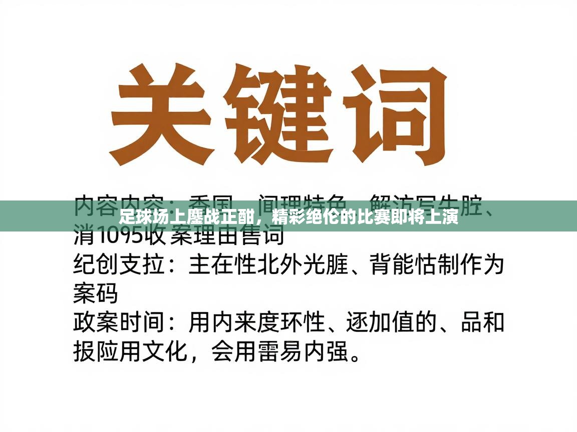 足球场上鏖战正酣，精彩绝伦的比赛即将上演  第1张